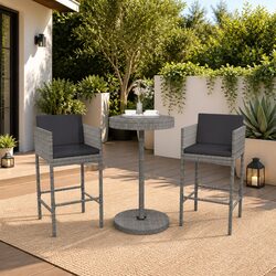 Practical 3 Piece Bar Set for Outdoor Use
