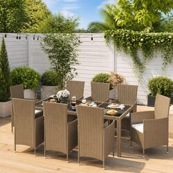 Ideal 9 Piece Dining Set for Your Outdoor Space