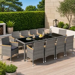11 Piece Dining Set for Outdoor Living