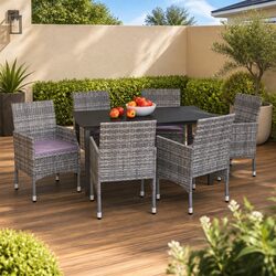 Practical 7-Piece Outdoor Dining Furniture Set