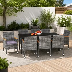 Practical 9 Piece Outdoor Dining Set for Every Occasion