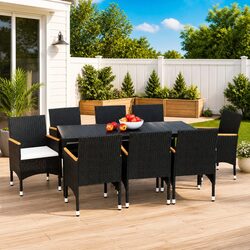Practical 9 Piece Dining Set for Your Outdoor Living