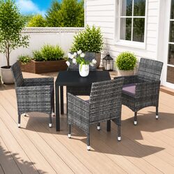 Practical 5 Piece Garden Dining Set for Everyday Use