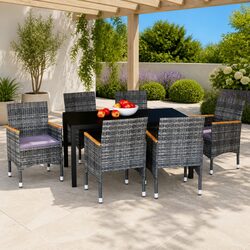 Ideal 7-Piece Dining Set for Your Outdoor Gatherings