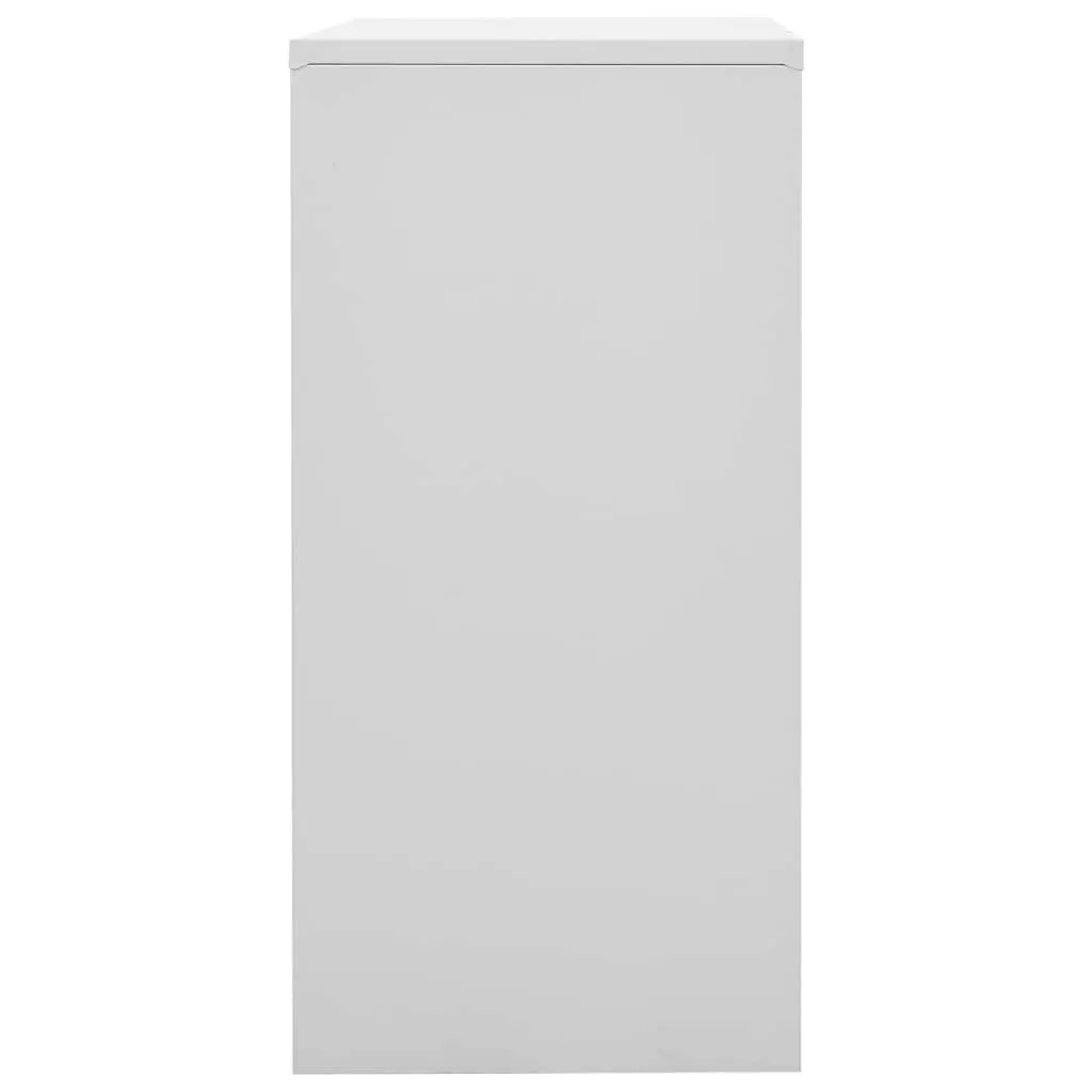 Storage Locker Cabinets Set Steel 90 x 45 x 92.5 cm Light Grey Blue