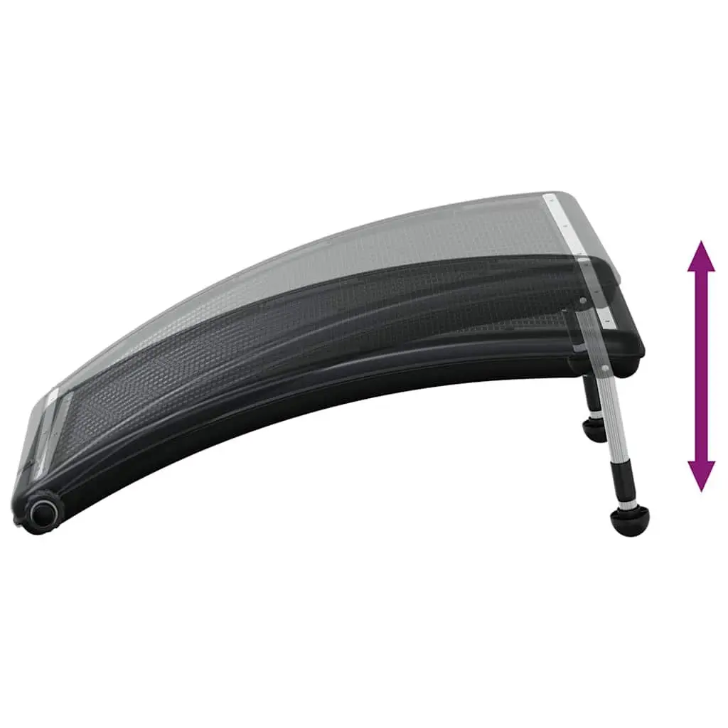 Solar Pool Heater Panels Set 3 Curved 110x65cm Above Ground Pool Heating System