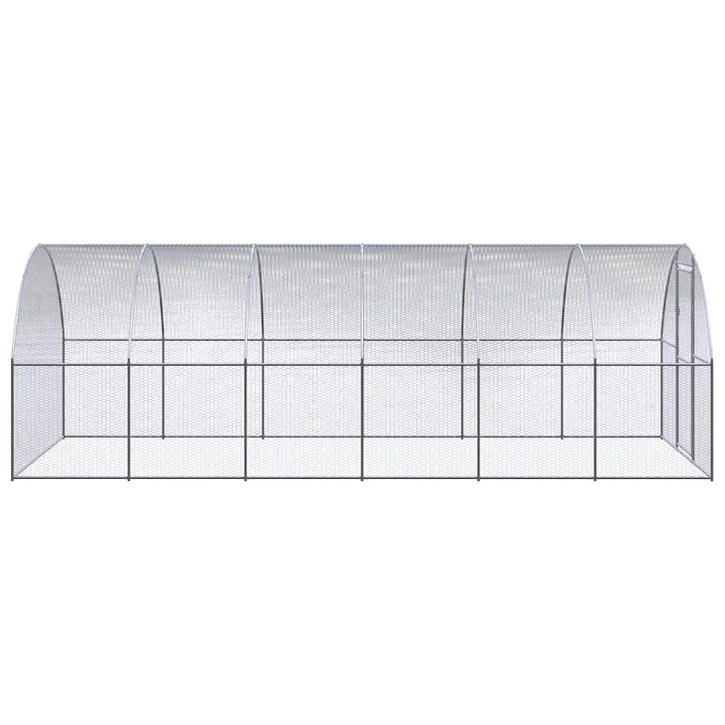 Outdoor Enclosure Run Galvanised Steel 3x6x2m for Chickens Ducks and Small Animals