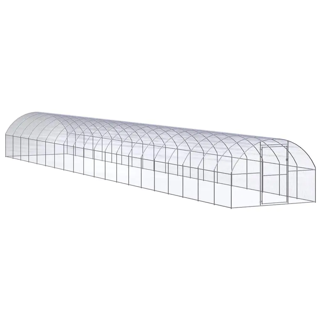 Galvanised Steel Wire Mesh Outdoor Poultry Enclosure 3m x 2m x 20m Chicken Coop Run