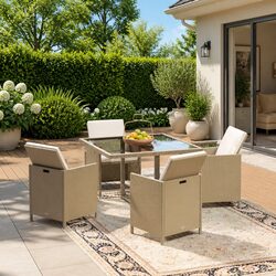 Practical Outdoor Dining Set for Home Use