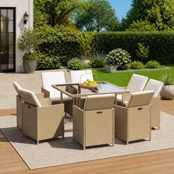 Practical 9 Piece Outdoor Dining Set for Every Occasion