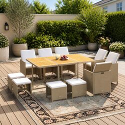 Versatile 11-Piece Garden Dining Set for Any Occasion