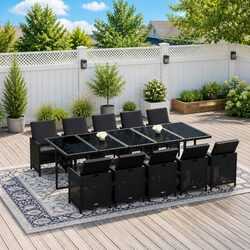 Versatile 11-Piece Dining Set for Outdoor Gatherings