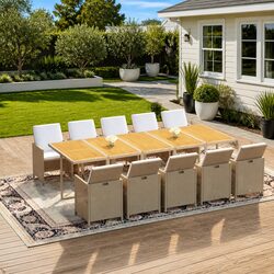 Versatile 11-Piece Dining Set for Your Outdoor Space