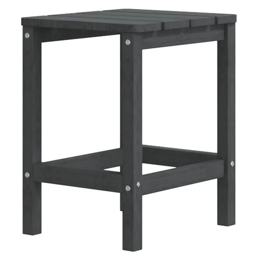 Adirondack Chair with Integrated Table HDPE Weather-resistant Anthracite