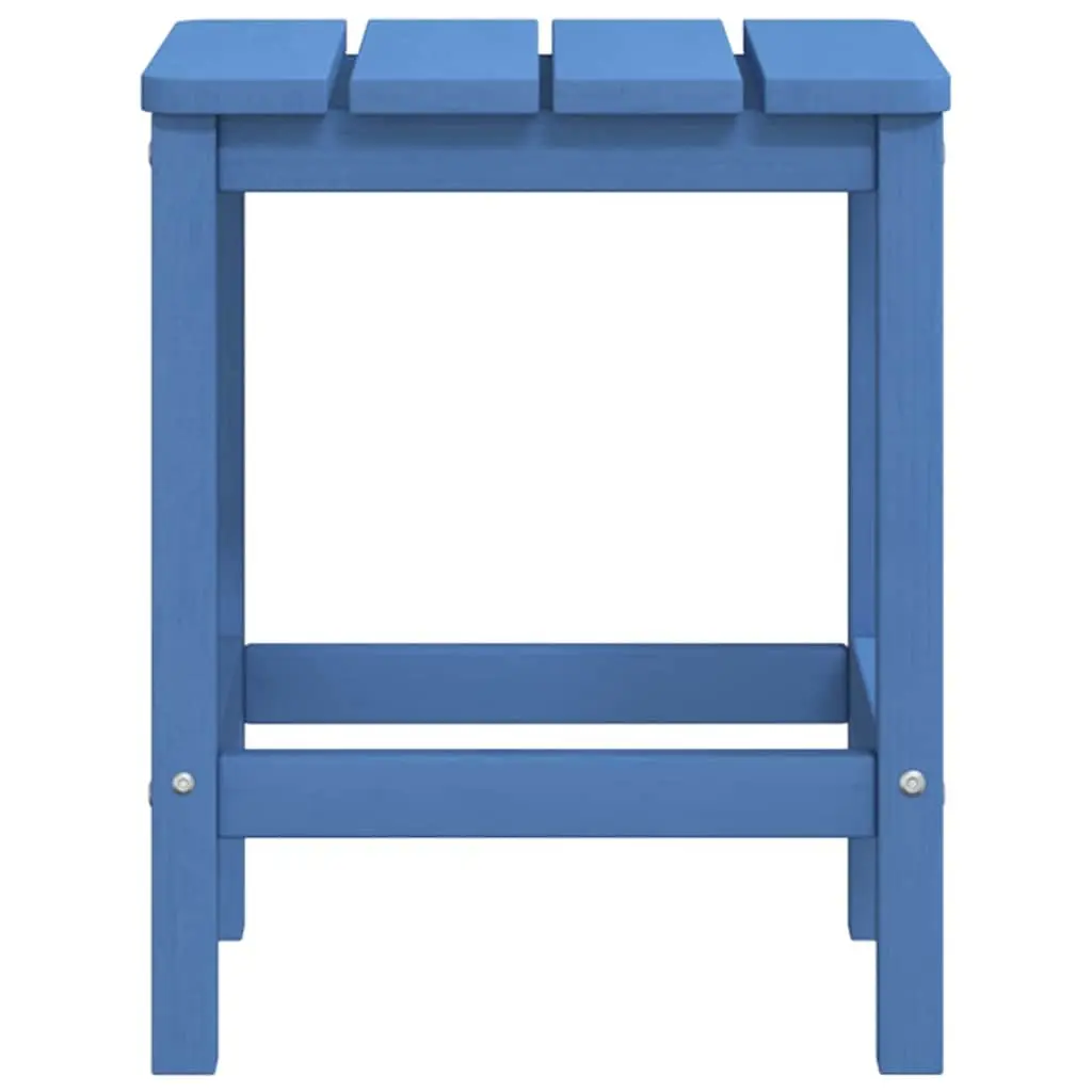 Adirondack Chair with Integrated Table HDPE Weather-resistant Blue