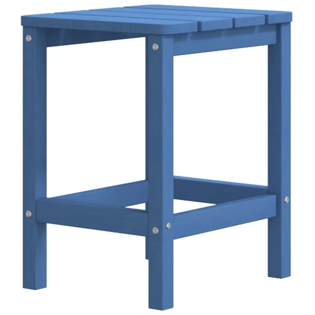 Adirondack Chair Set HDPE Blue with Footstool and Side Table Outdoor Garden Patio Furniture