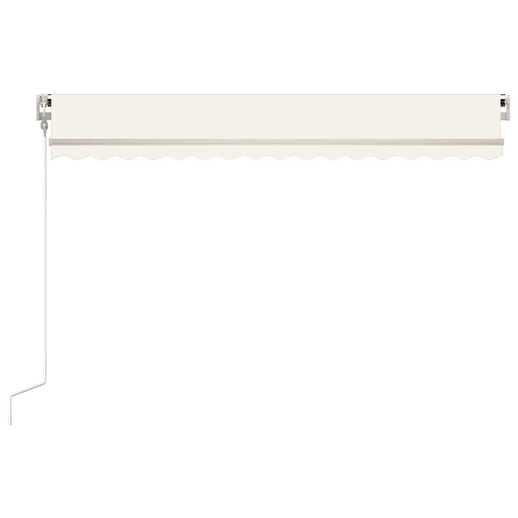 Retractable Awning Aluminium 400x300cm Cream Outdoor Shade UV Water Resistant