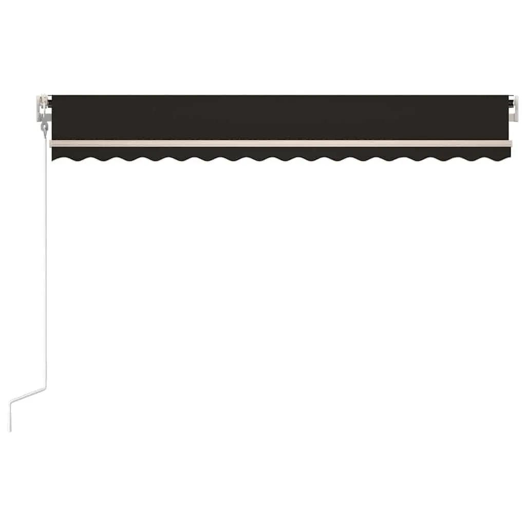 Automatic Retractable Awning Powder-coated Aluminium 400x300 cm Anthracite