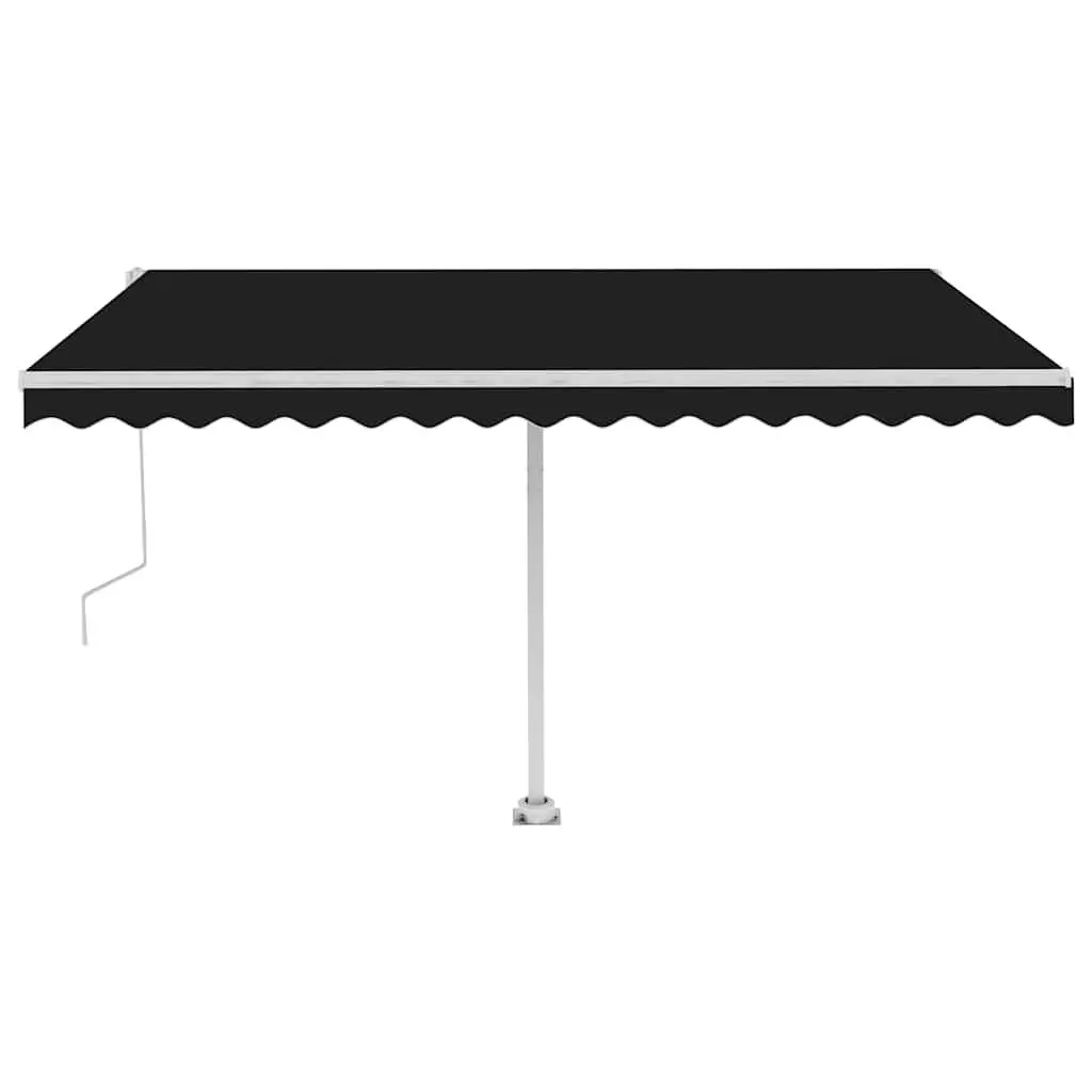 Freestanding Retractable Awning Aluminium 400x300cm Anthracite
