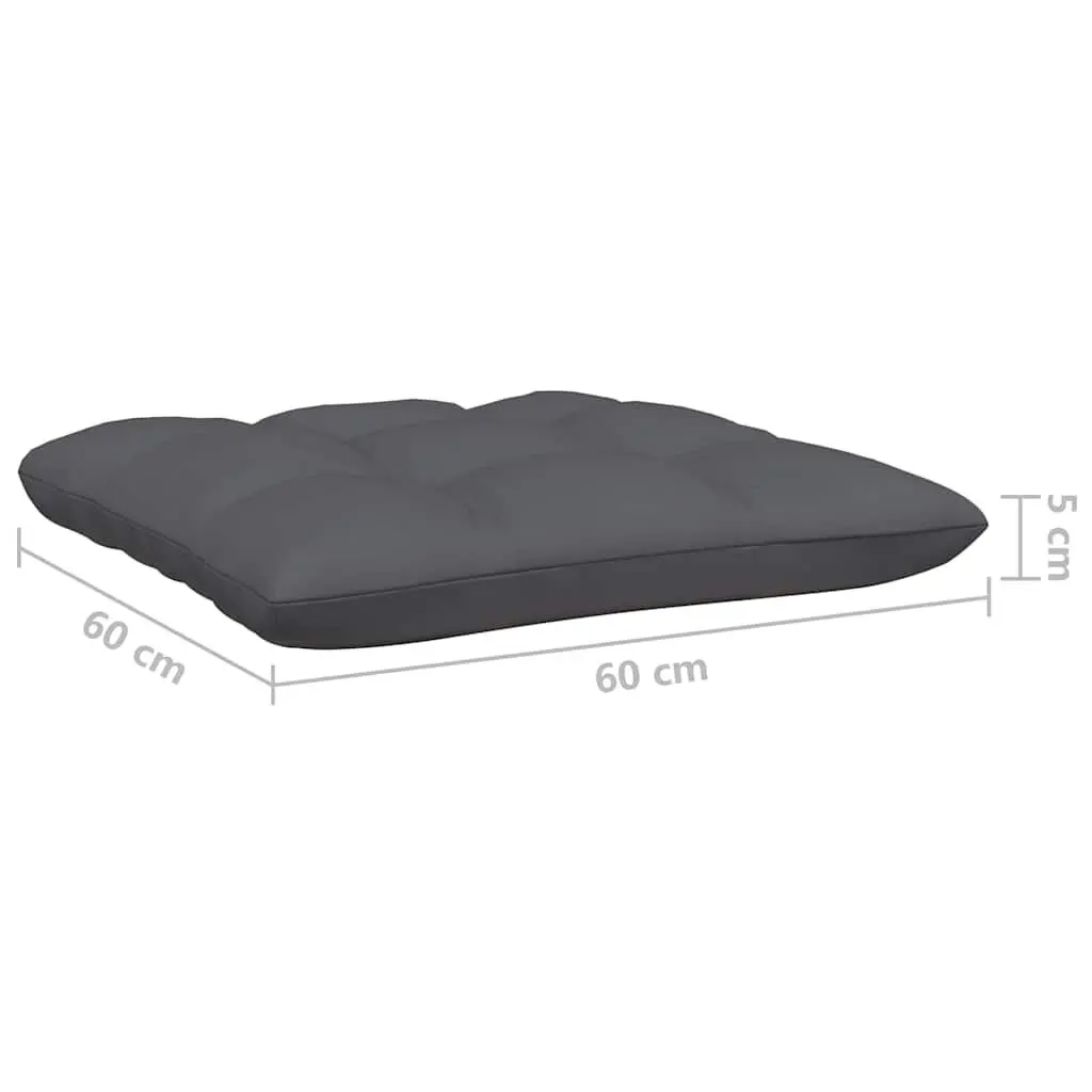 2-Seater Garden Sofa Outdoor Patio Seating Solid Pinewood with Grey Cushions