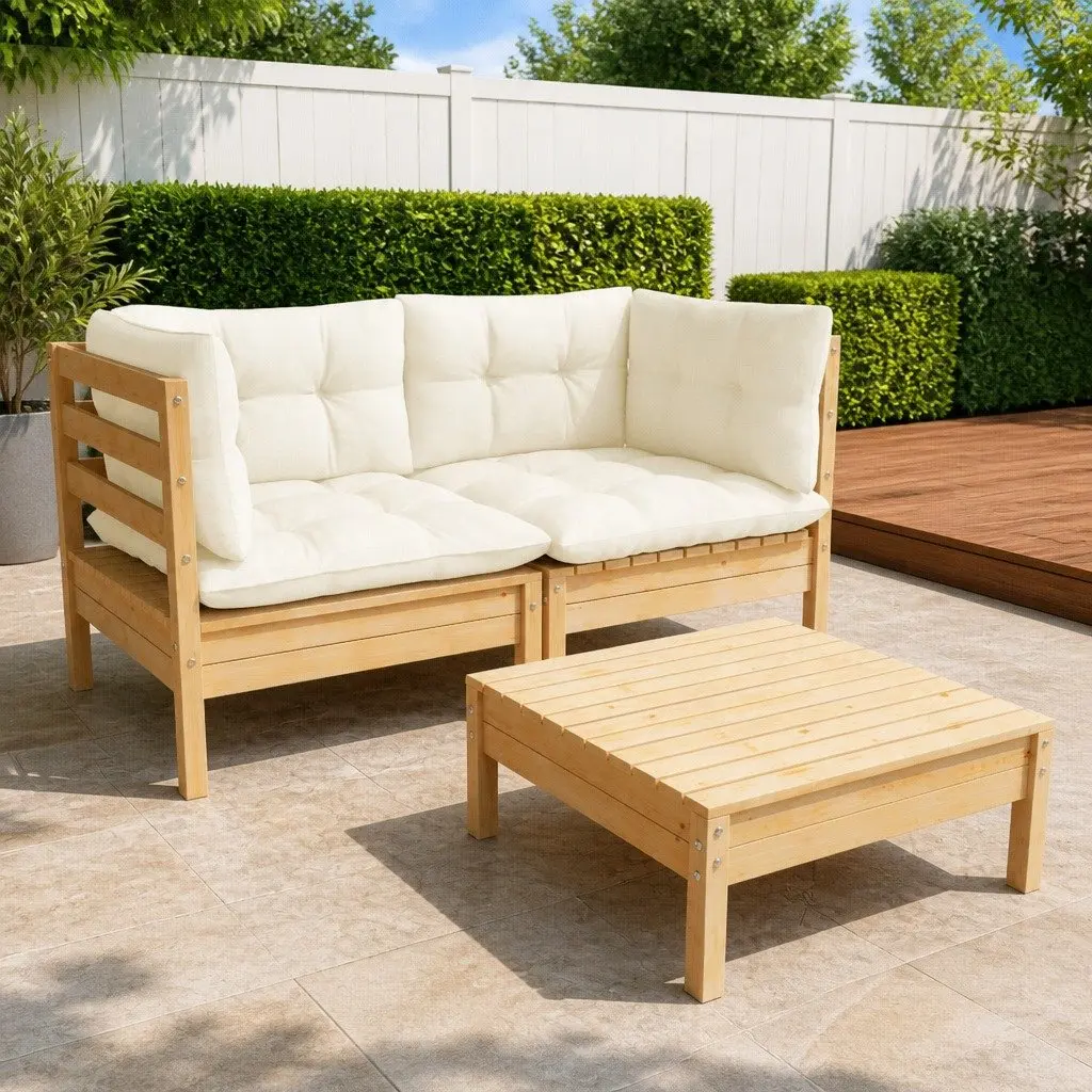 3 Piece Garden Lounge Set for Relaxation