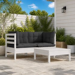 Practical 3 Piece Garden Lounge Set for Outdoor Relaxation