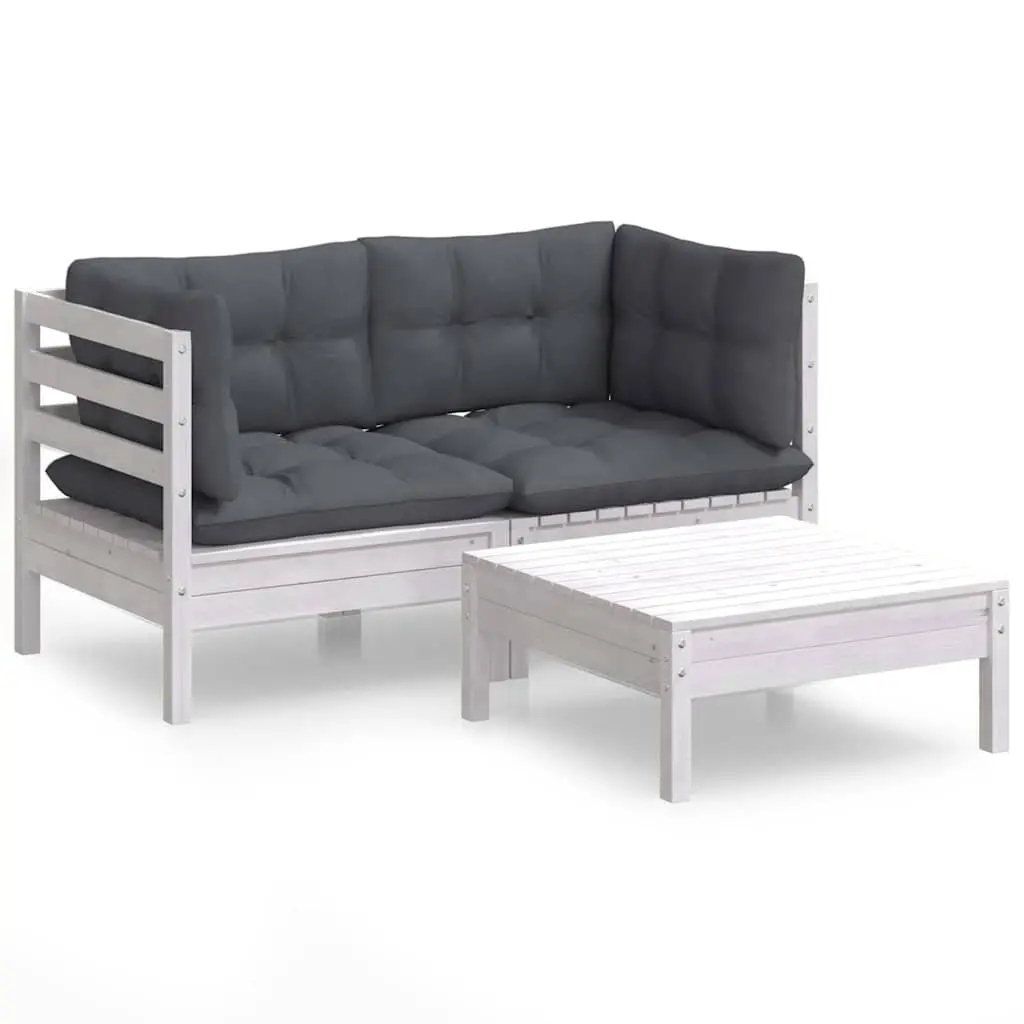3 Piece Garden Lounge Set for Outdoor Relaxation