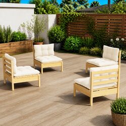 Practical 4 Piece Lounge Set for Your Outdoor Area
