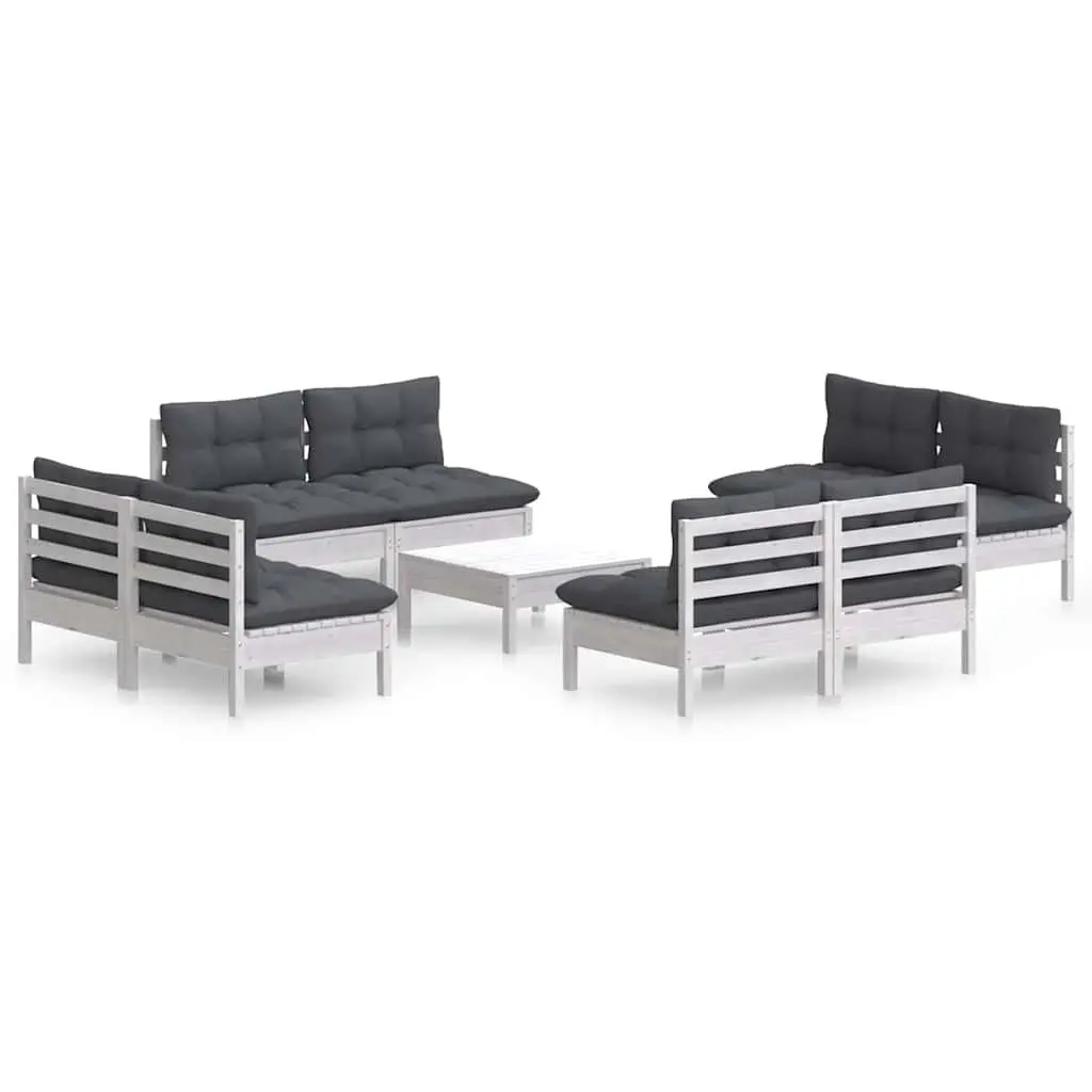 9 Piece Garden Lounge Set for Outdoor Use