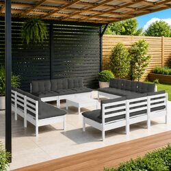 Practical Garden Lounge Set for Family Gatherings