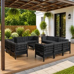 Practical 13 Piece Lounge Set for Your Outdoor Space