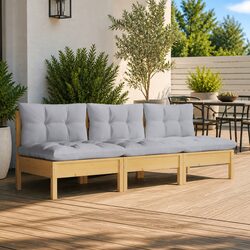 Comfortable 3-Seater Garden Sofa for Relaxation Outdoors