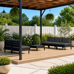 6-Piece Modular Garden Lounge Set for Any Outdoor Space