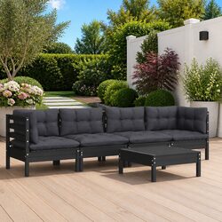 Versatile 5-Piece Lounge Set for Your Garden