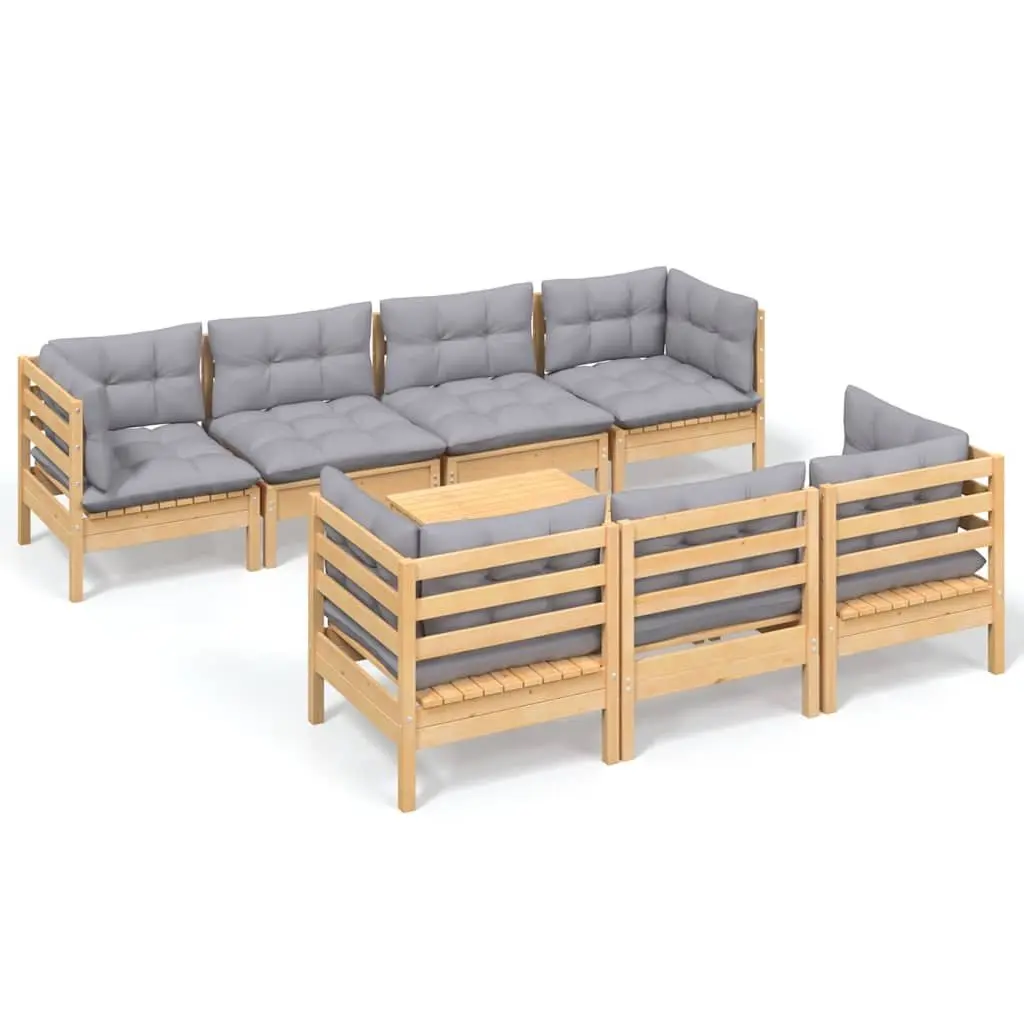 8 Piece Garden Lounge Set for Outdoor Relaxation