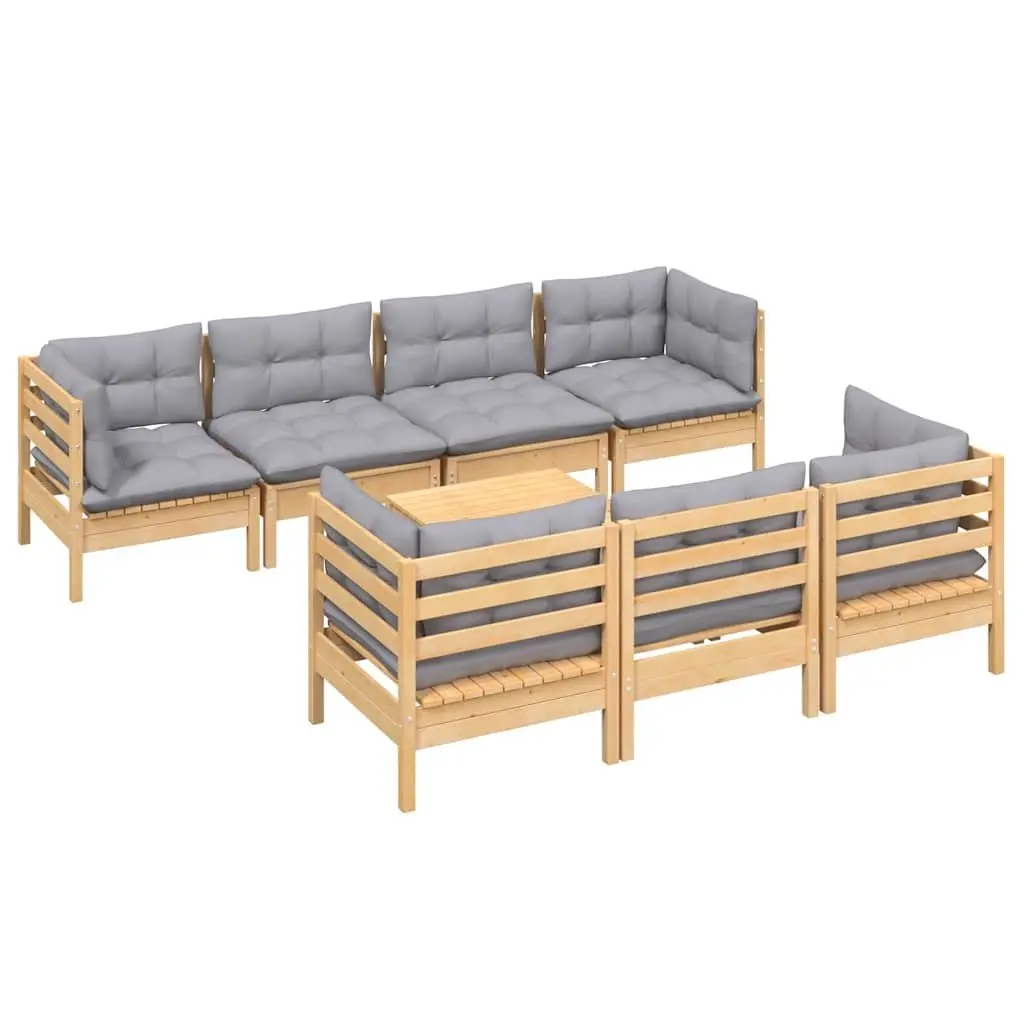 8 Piece Garden Lounge Set for Outdoor Relaxation