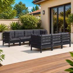 Practical 8 Piece Outdoor Lounge Set for Your Garden