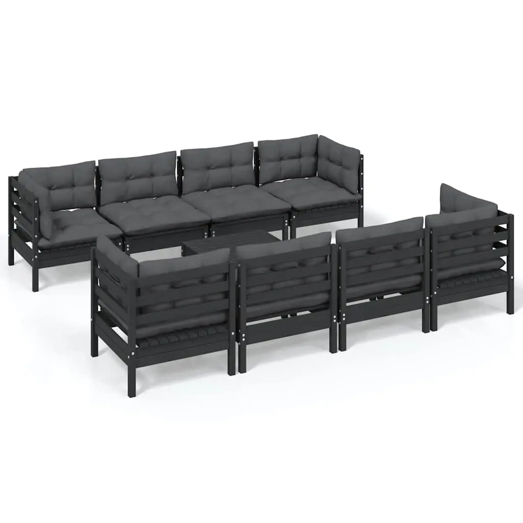 9 Piece Garden Lounge Set for Outdoor Use