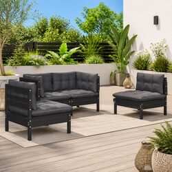 Practical 4-Piece Garden Lounge Set for Outdoor Relaxation