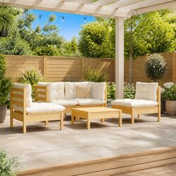 Ideal 5 Piece Modular Lounge Set for Patios and Gardens