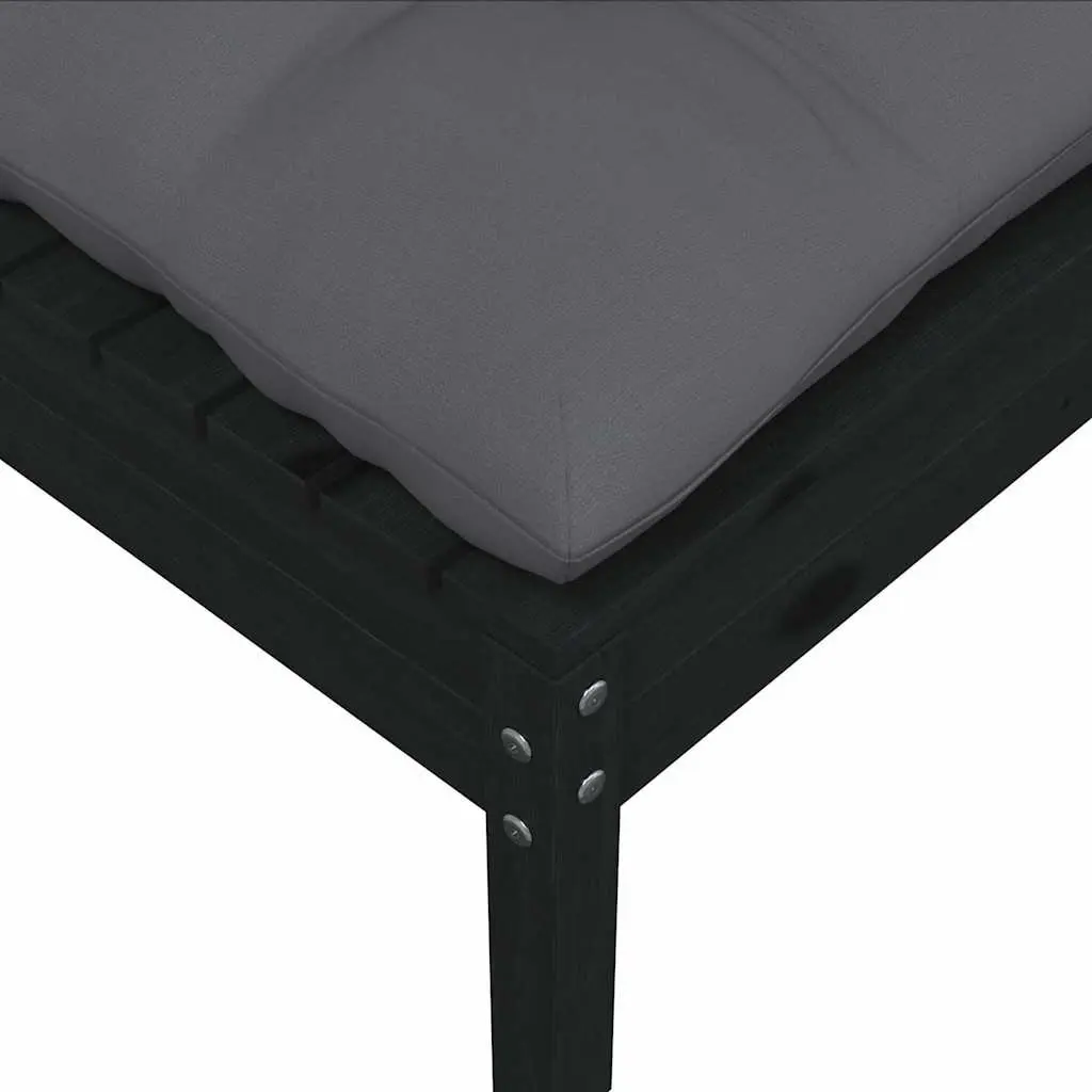 Garden Lounge Set 5 Piece Outdoor Furniture with Cushions Patio Seating Black