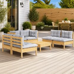 Practical 7-Piece Garden Lounge Set for Your Patio