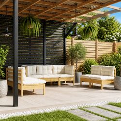 Perfect for Family Gatherings: 7 Piece Garden Lounge Set