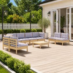 Ideal 9 Piece Lounge Set for Your Garden or Patio
