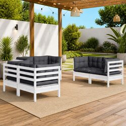 Practical 6 Piece Outdoor Lounge Set for Your Patio