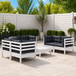 Versatile 7-Piece Garden Lounge Set with Cushion Comfort