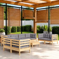 Functional 9 Piece Garden Lounge Set for Outdoor Use
