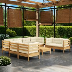 9 Piece Outdoor Lounge Set Perfect for Relaxing Evenings