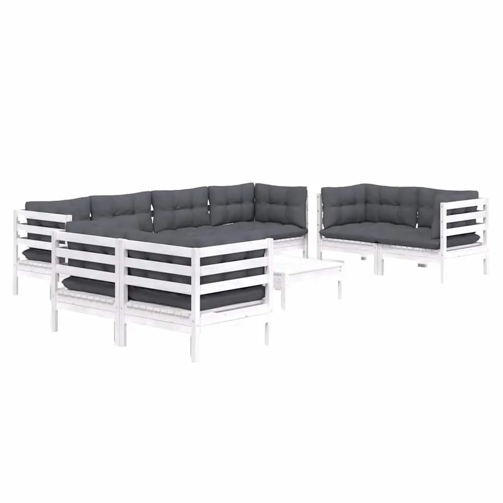 Garden Lounge Set 9 Piece Outdoor Patio Furniture with Cushions Modular