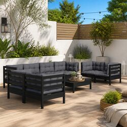 Functional 9 Piece Lounge Set for Your Outdoor Living